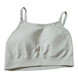 Gymshark cream adjustable strap padded bra size XS